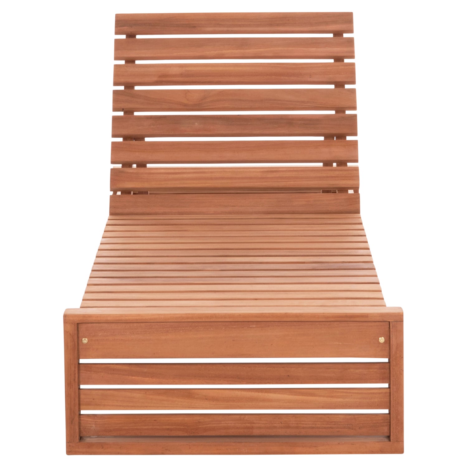 Шезлонг Жизел без възглавници от натурално тиково дърво 200x71x30см