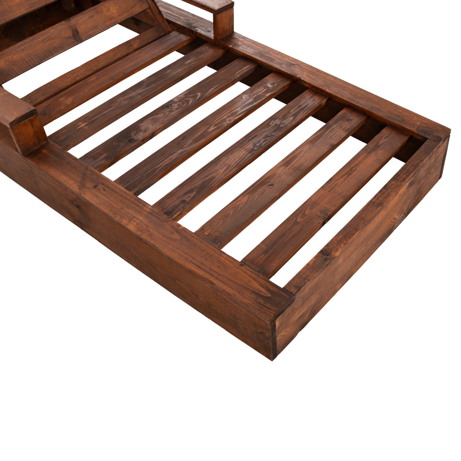 Шезлонг Македония цвят орех /борова дървесина 200x92x23,5-73