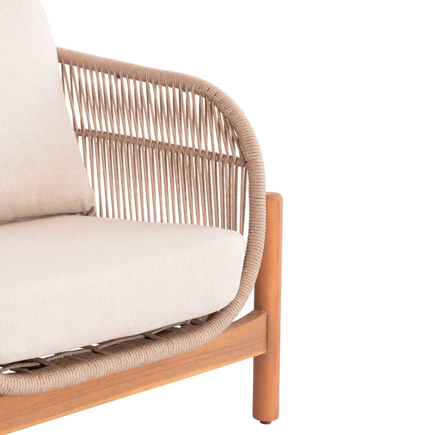 Комплект Санджи акация/алуминий -натурал