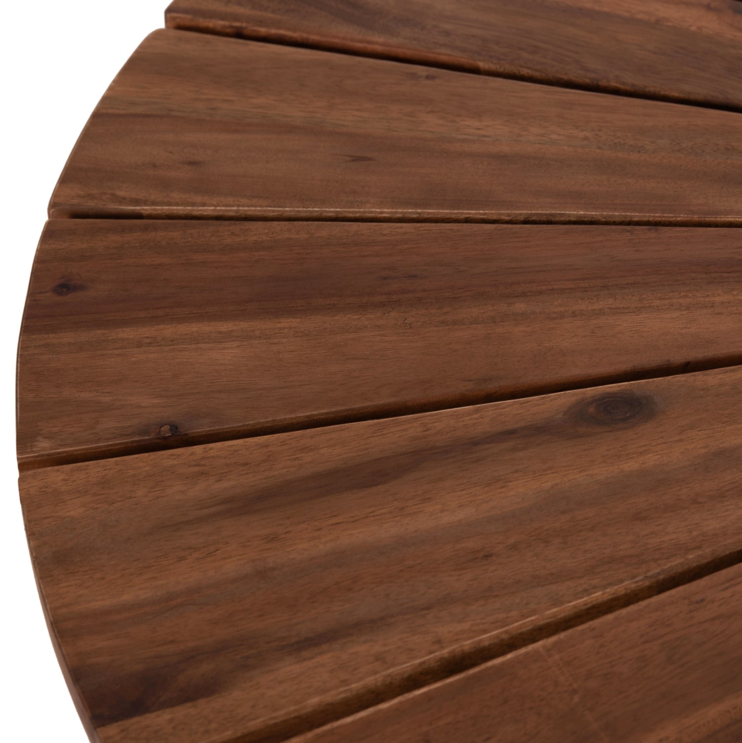 Маса CRISTOBAL акациево дърво-метал Φ120x76Hcм