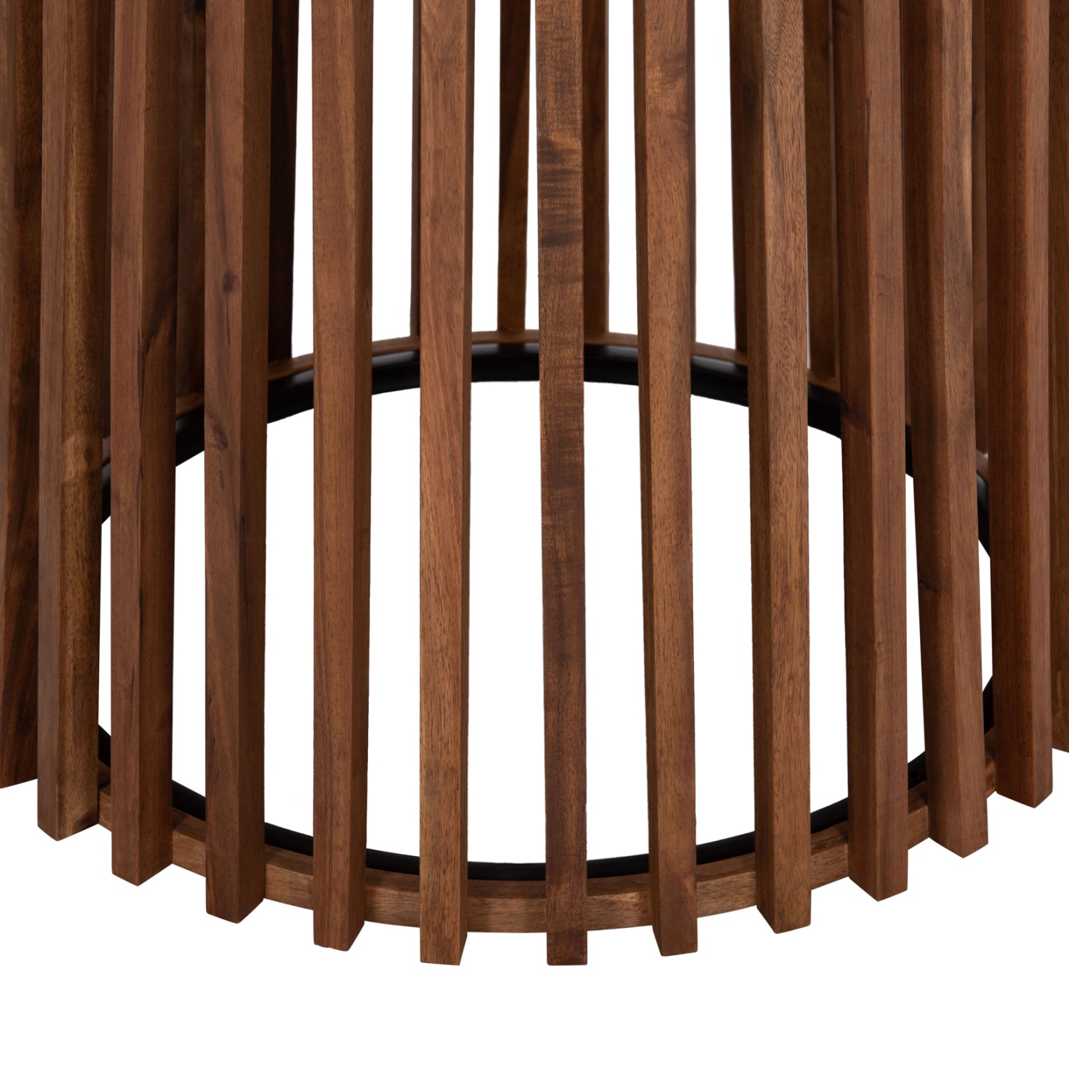 Маса CRISTOBAL акациево дърво-метал Φ120x76Hcм