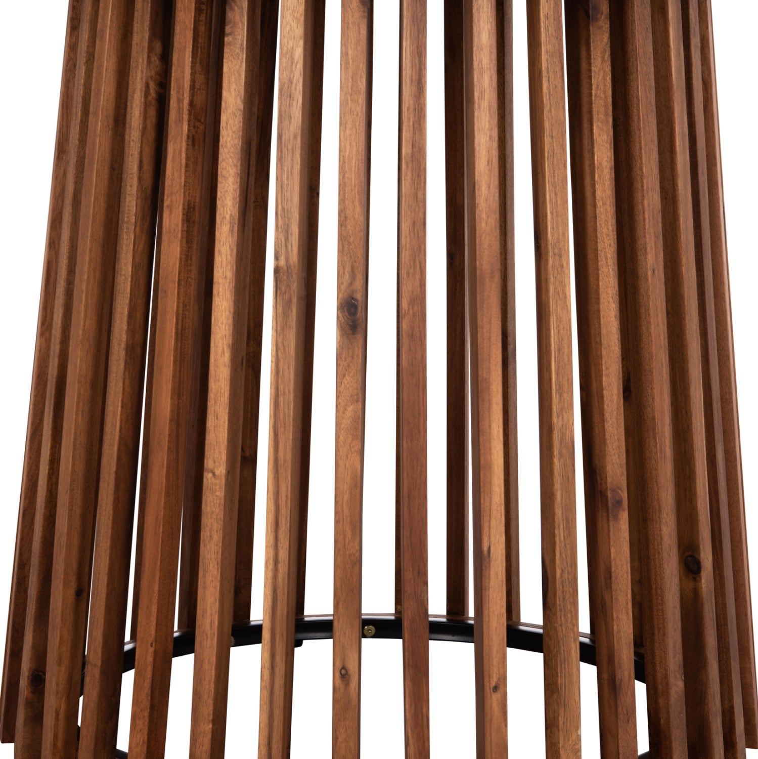 Кръгла външна маса Сristobal акация дърво-циментов плот φ120x77h