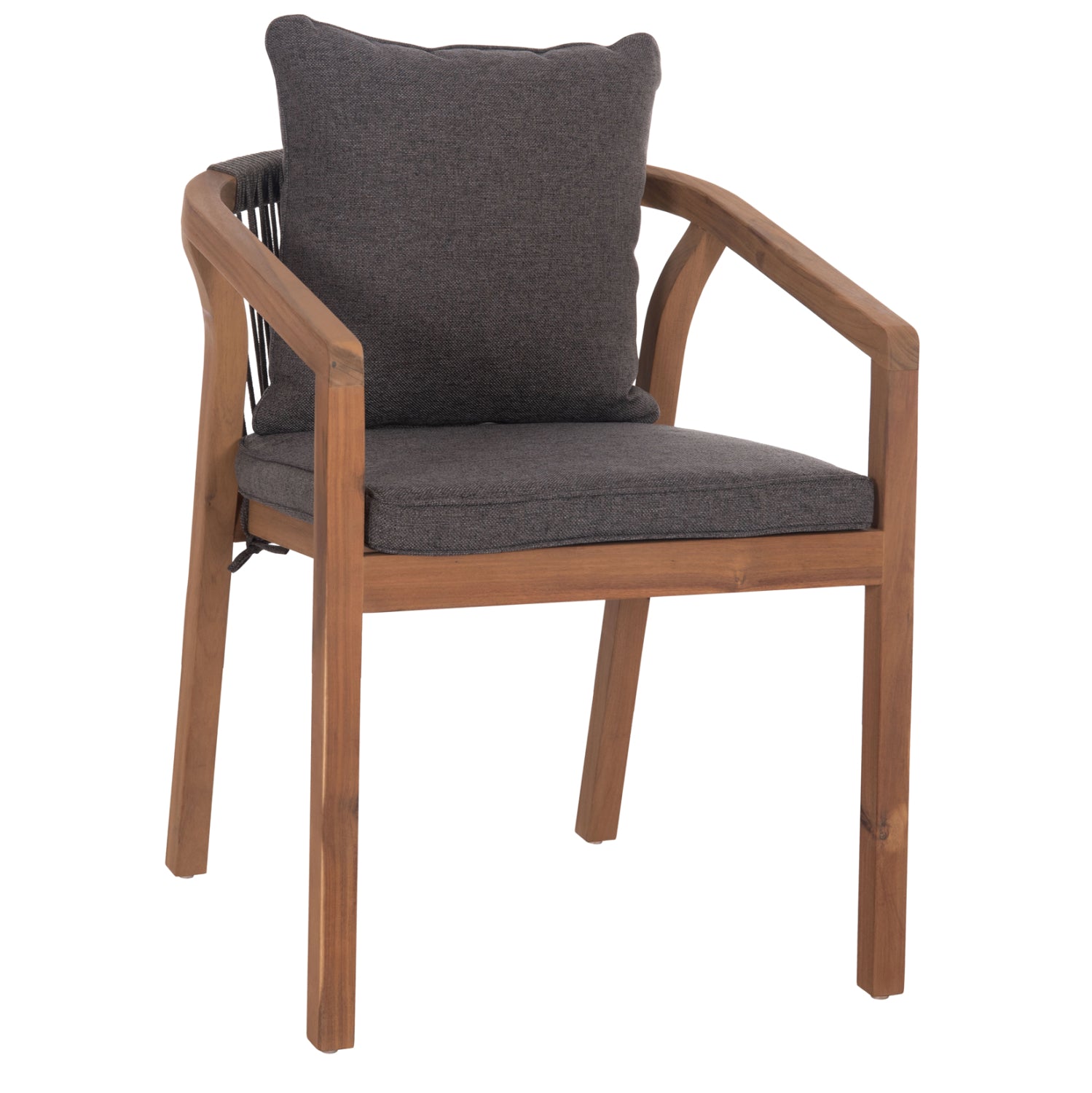 Стол CONTREL цвят натурал-сив 61x58x75см