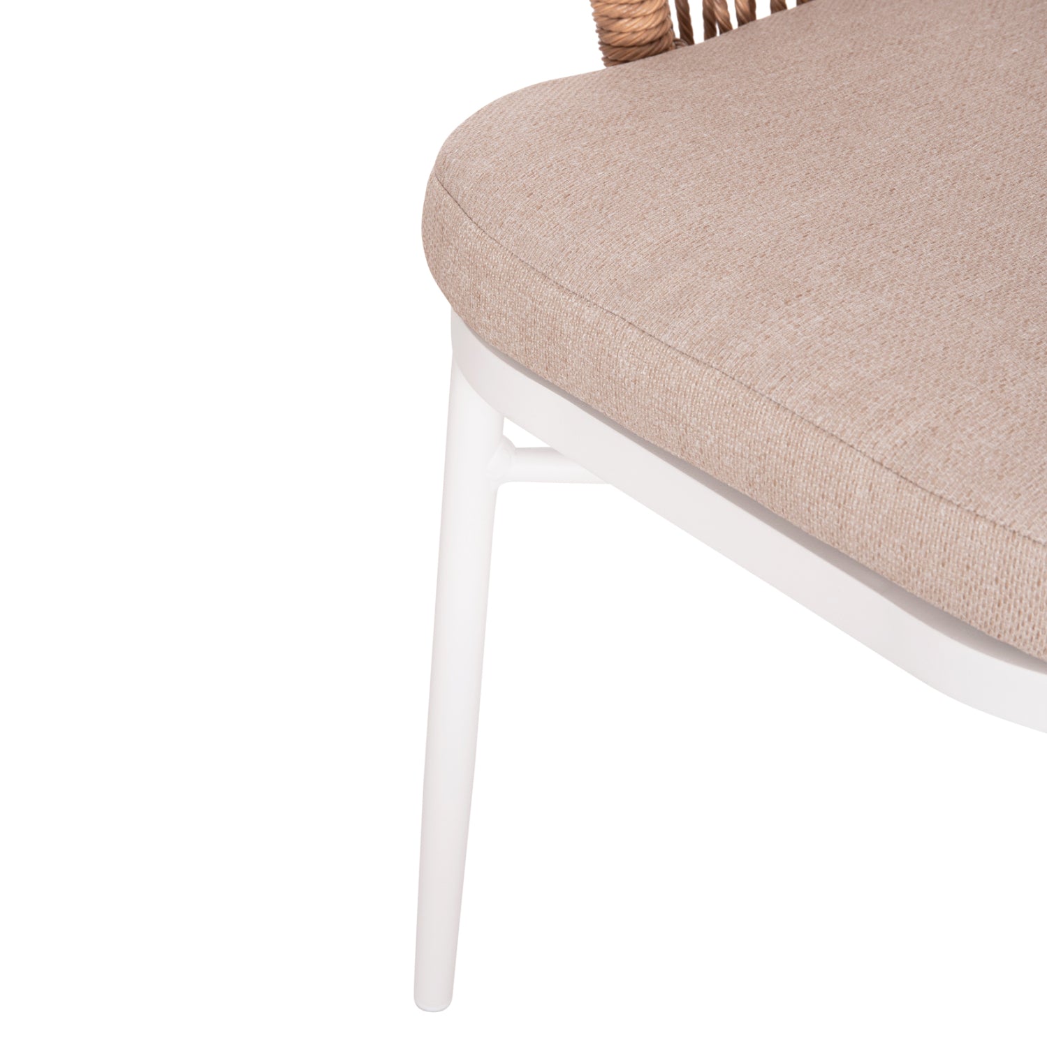 Стол ORIN цвят бял-натурал 58x61x75