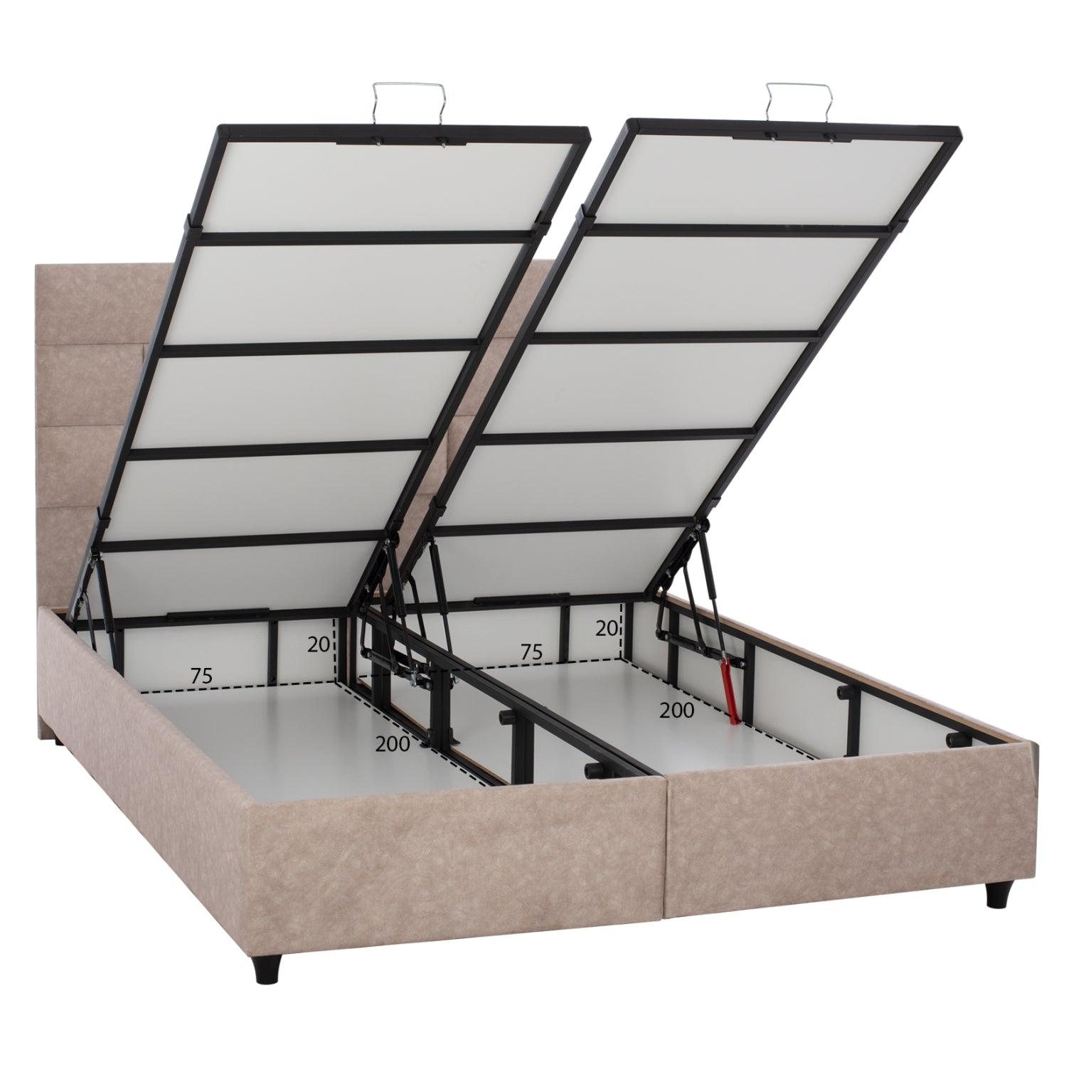 Спалня SOLEDAD бежов цвят 160x200 см