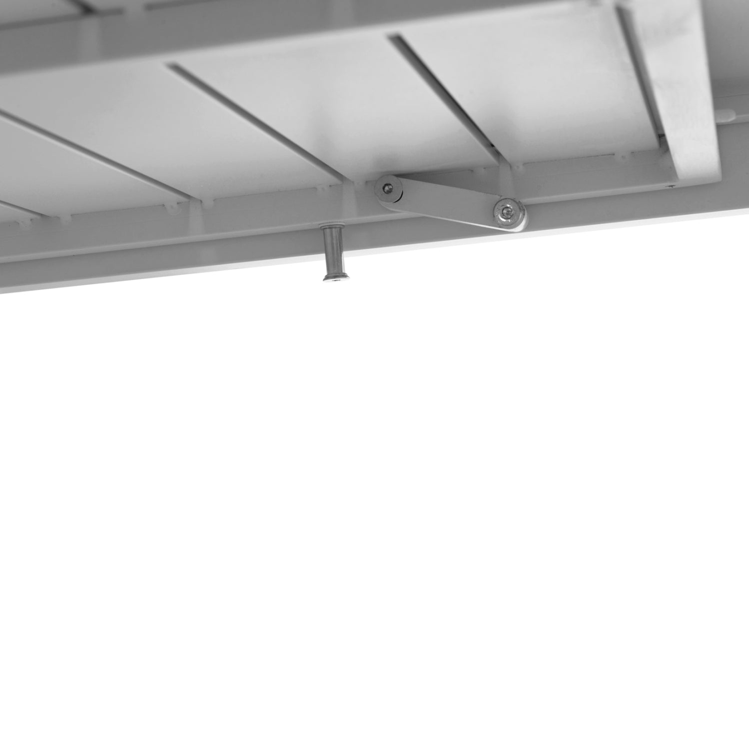 Разтегателна маса Krum алуминиева бяла 160-240x90x73всм