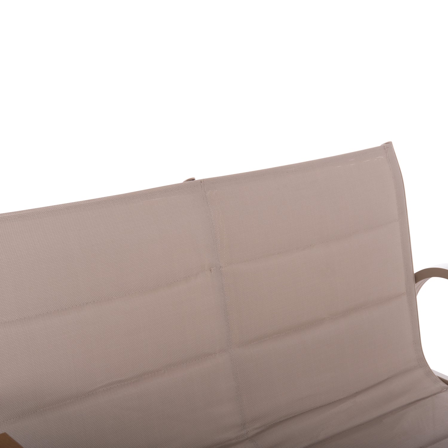 Холна гарнитура 4бр Жулиет капучино алуминий-текстил-закалено стъкло с маса Φ60x36.5