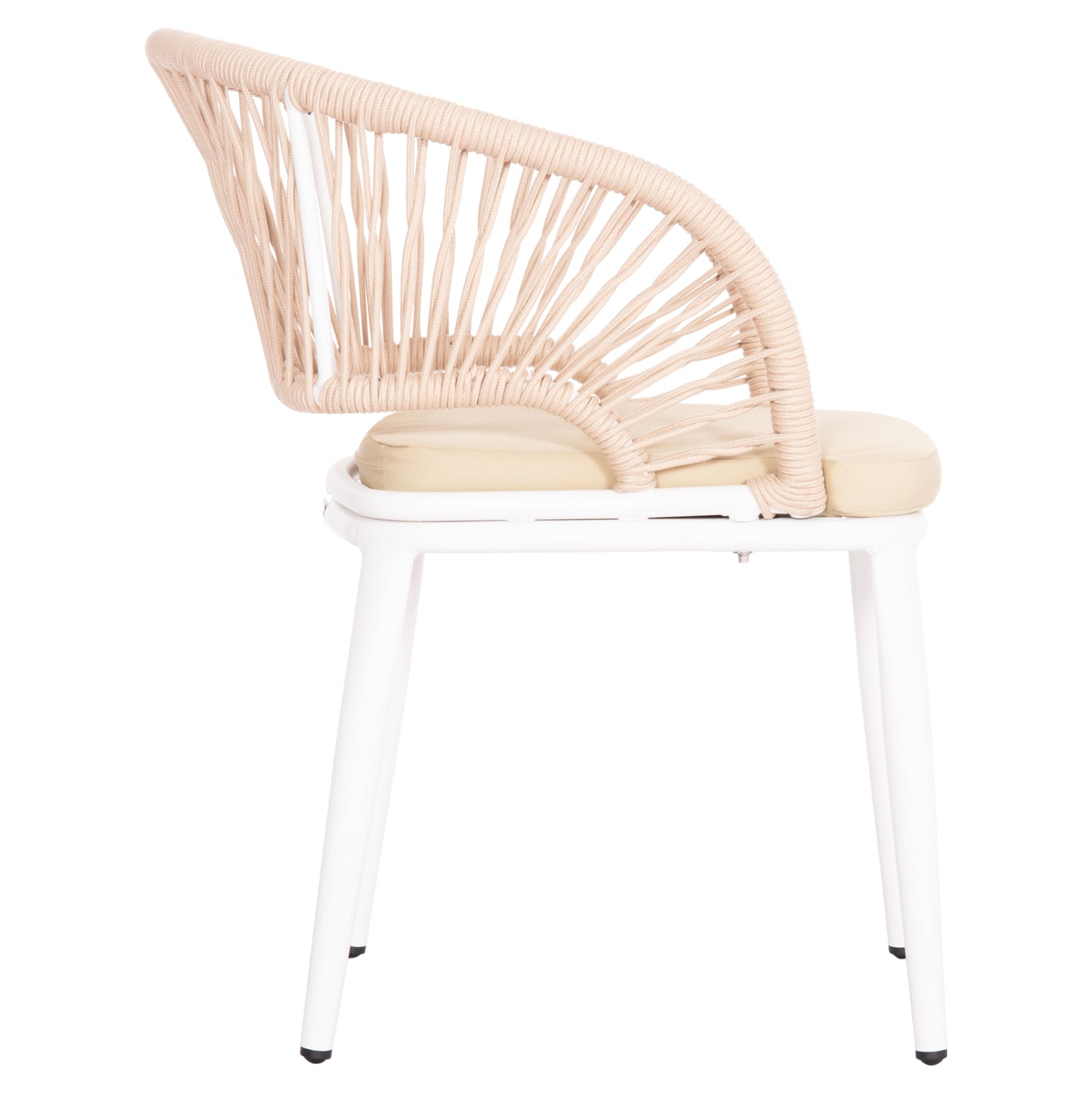 Кресло MAGNET цвят бял-бежов 59x61x81.5