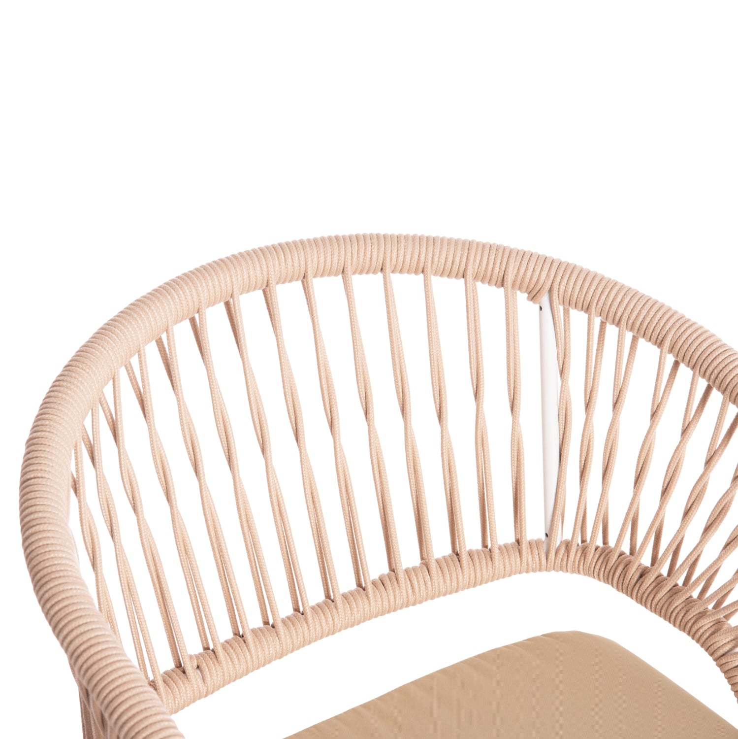 Кресло MAGNET цвят бял-бежов 59x61x81.5