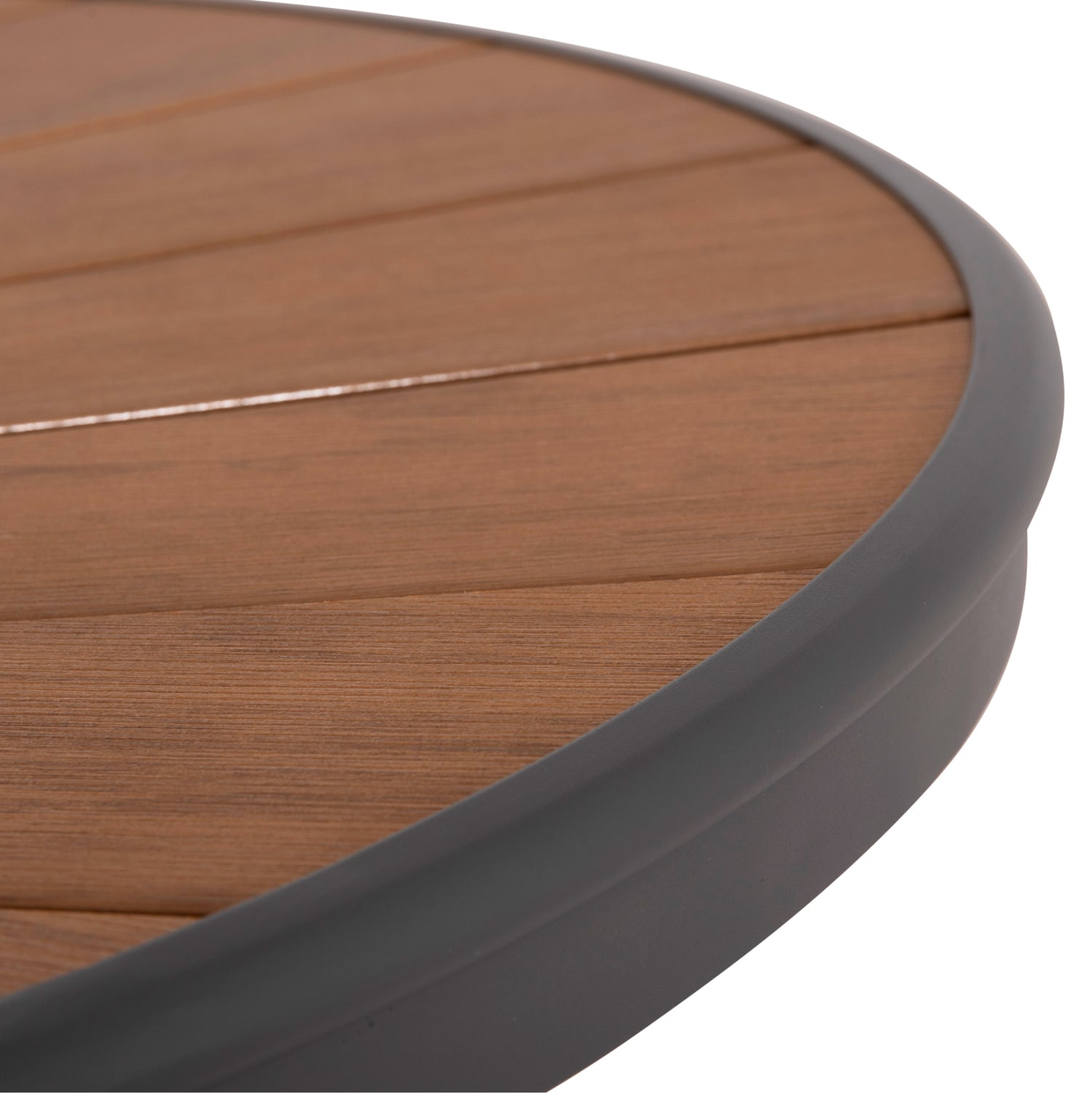 Градинска маса Telamo алуминиева цвят антрацит-полиуърд натурал плот160x90x73.5см