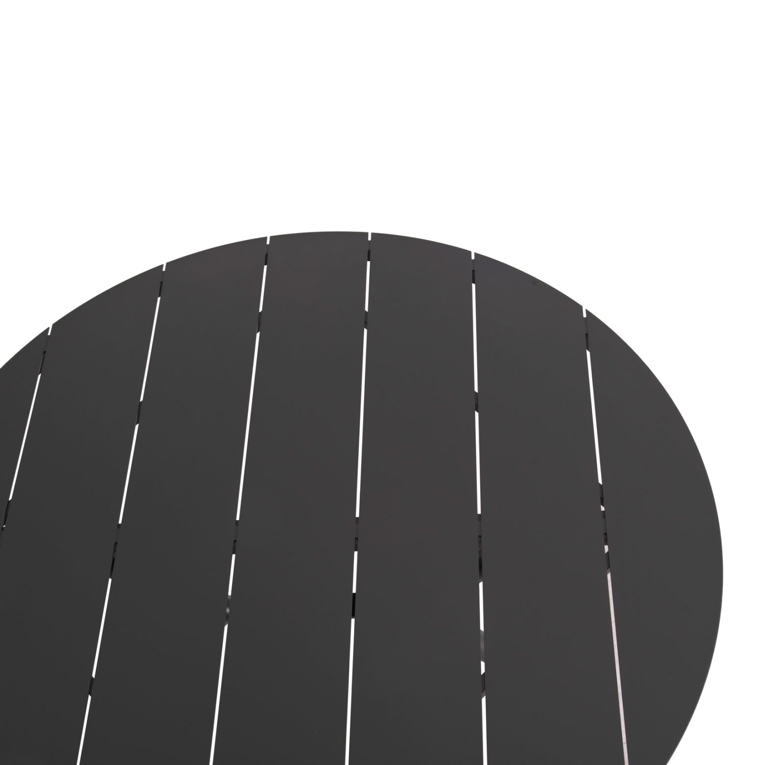 Маса HIGER алуминиева тъмно сив цвят Φ126x74