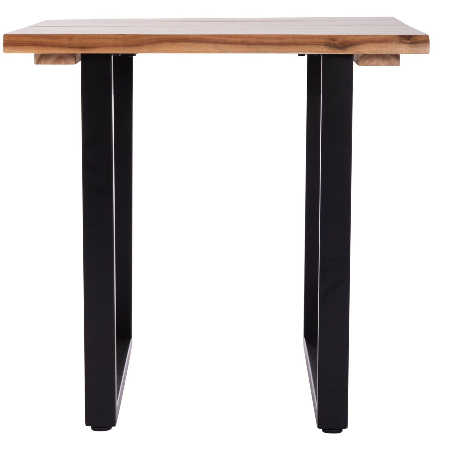 Трапезна маса Friggo акациево дърво--метални крака 80x80x77см.