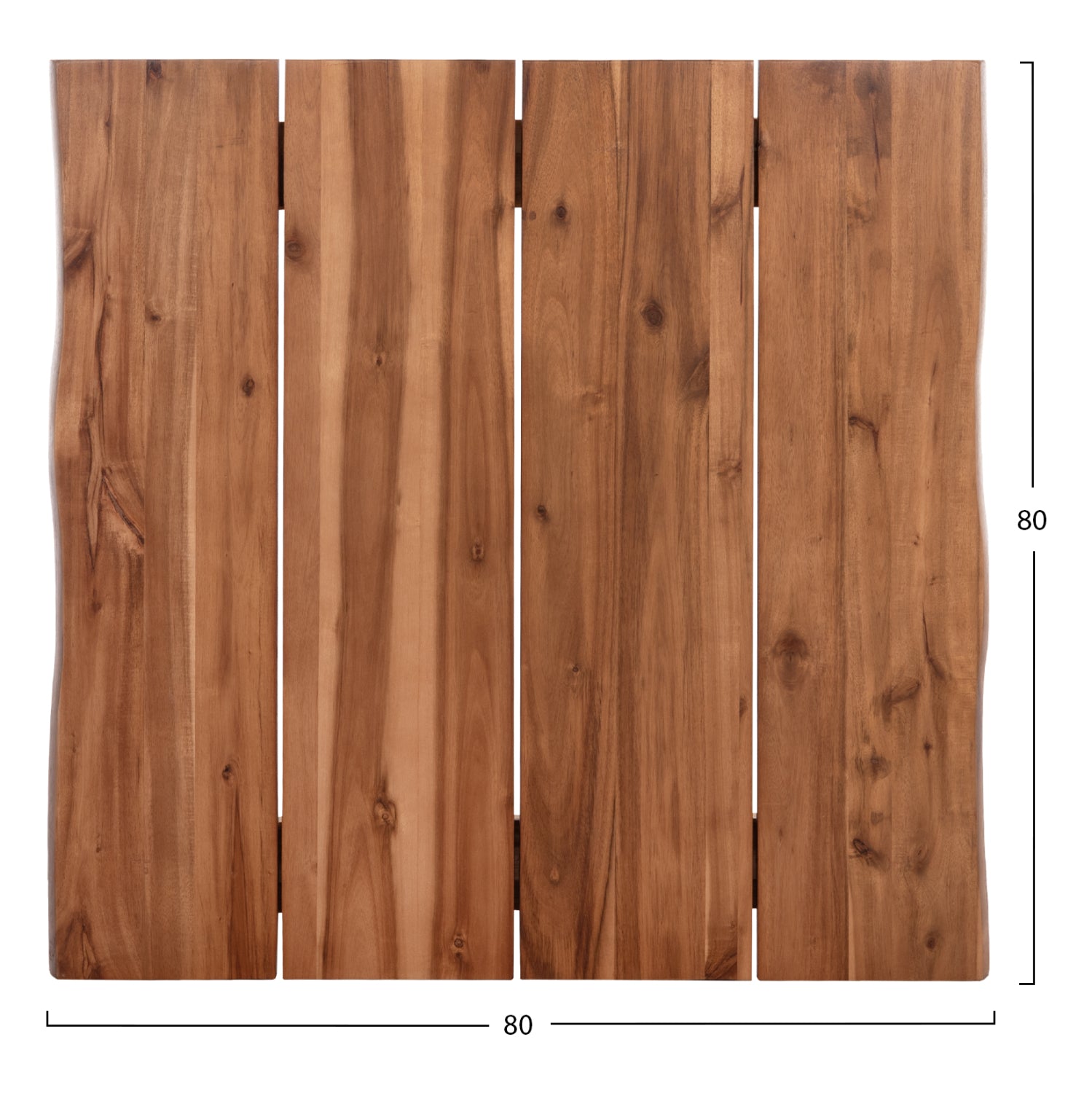 Плот за маса 6300  масив акациево дърво - 80х80х3.5(дебелина)см