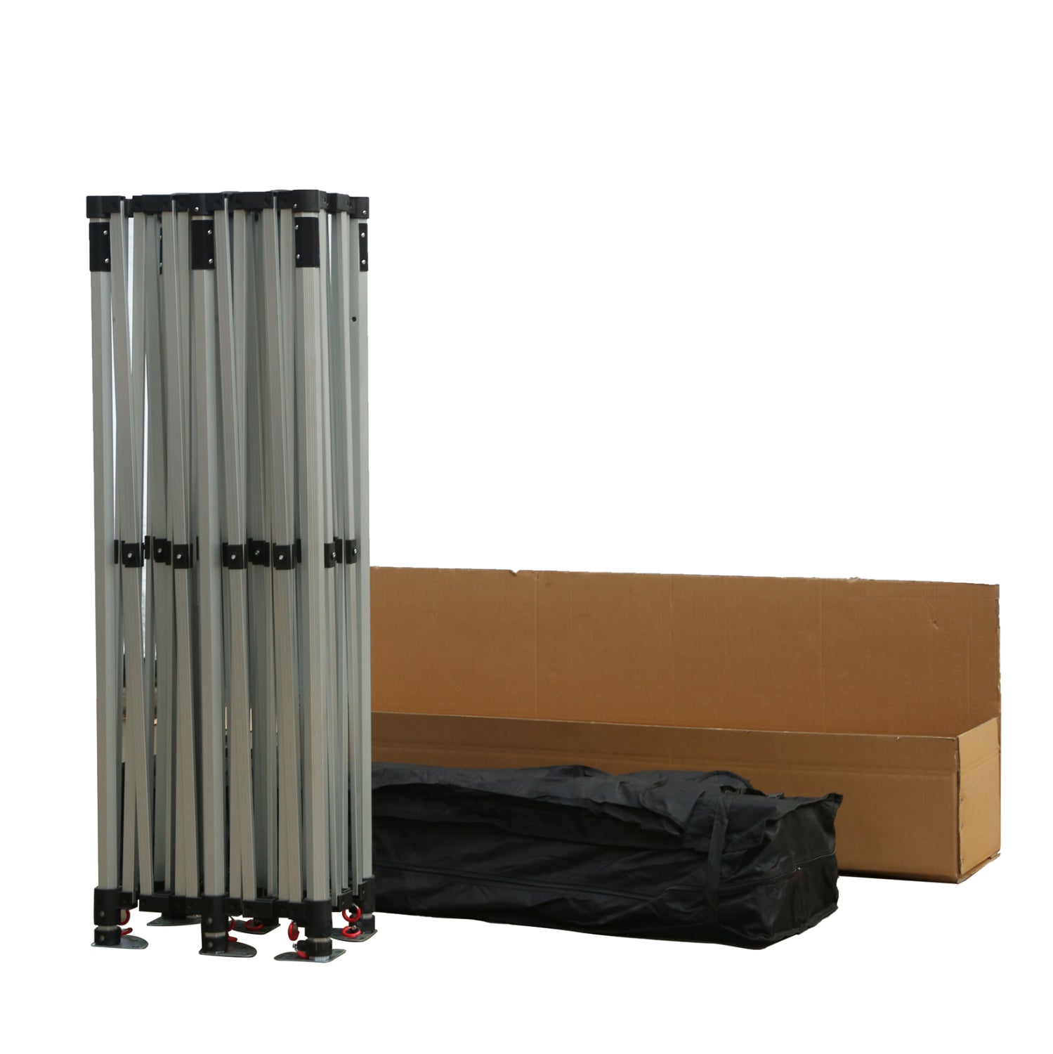 Професионална беседка, издръжлива, сгъваема, алуминиева, 3x6x3.4м