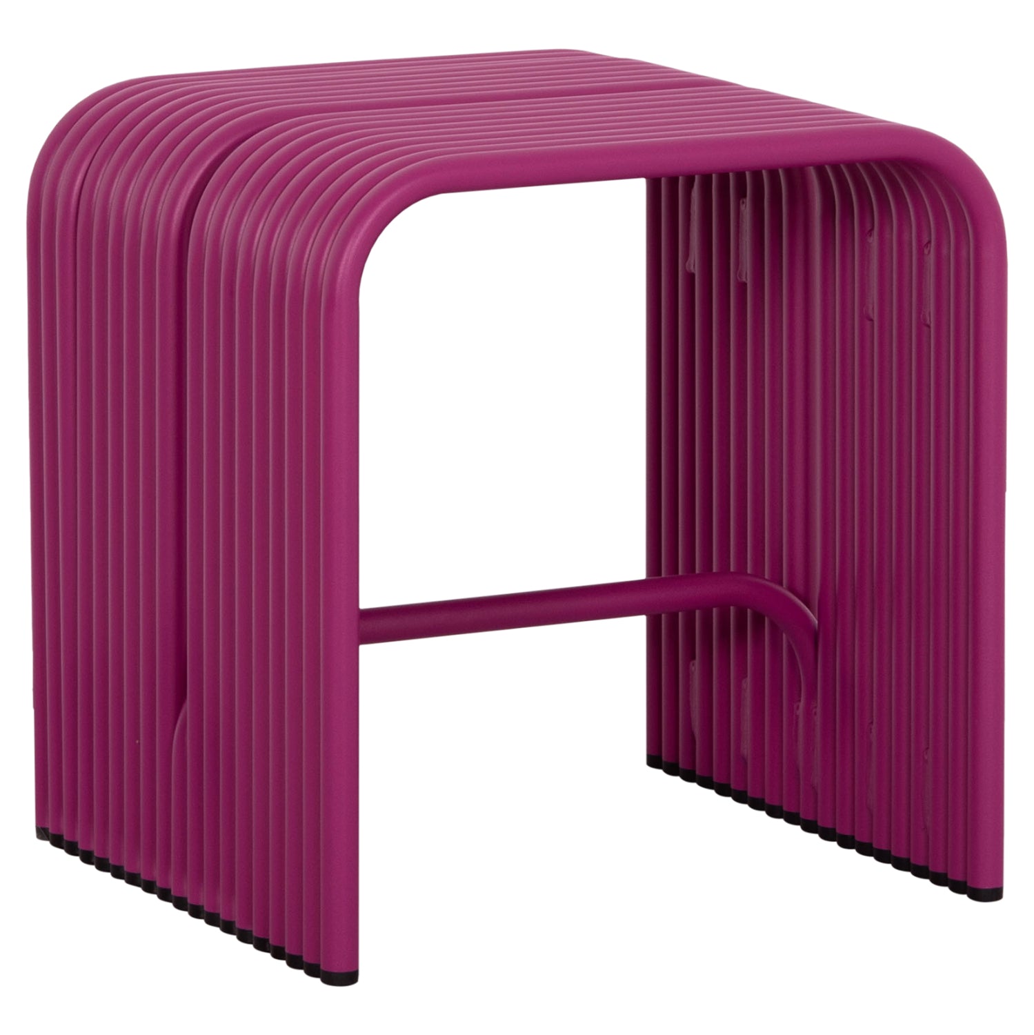 Табуретка INTREPID серия алуминиева в лилав цвят 40x38x42.5ycm.