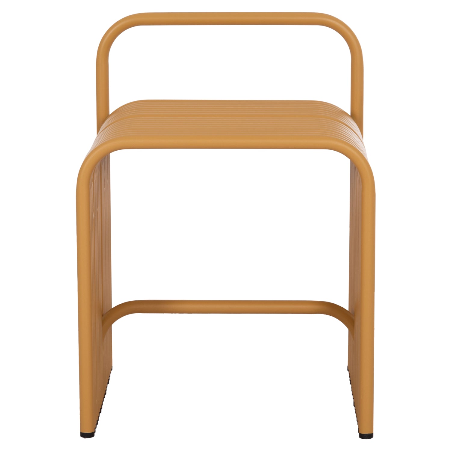 Табуретка INTREPID алуминий цвят горчица 40x38x55см