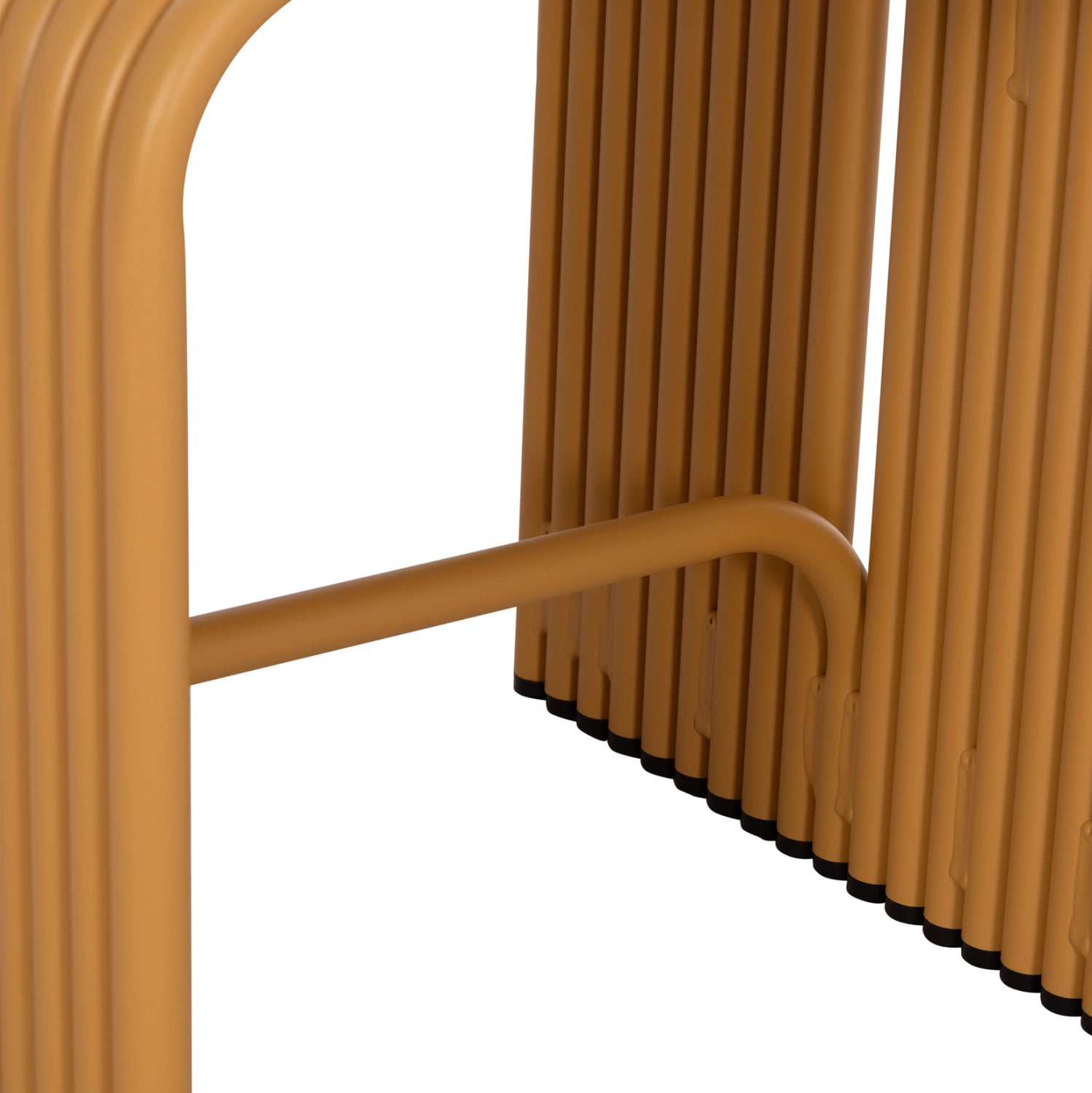 Табуретка INTREPID алуминий цвят горчица 40x38x55см