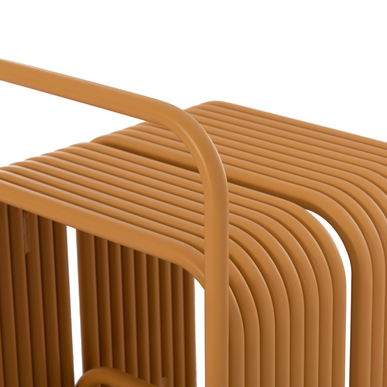 Табуретка INTREPID алуминий цвят горчица 40x38x55см