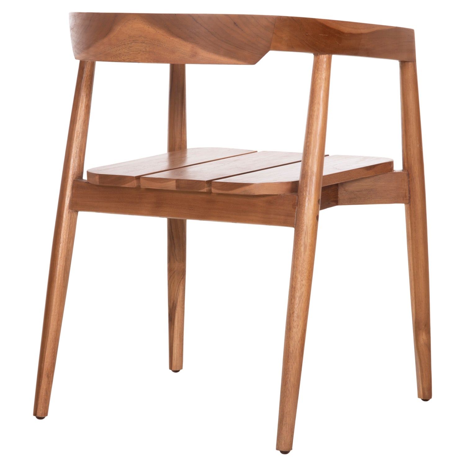 Трапезно кресло Адонис тиково дърво-естествено 53x54x73см.