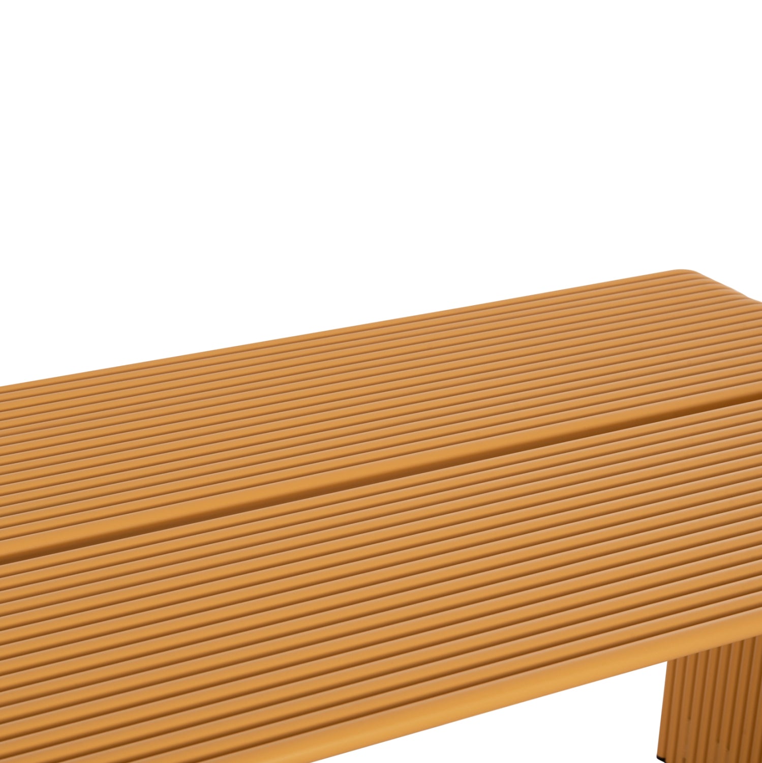 Градинска маса Intrepid алуминиева цвят горчица 120x70x70.5см