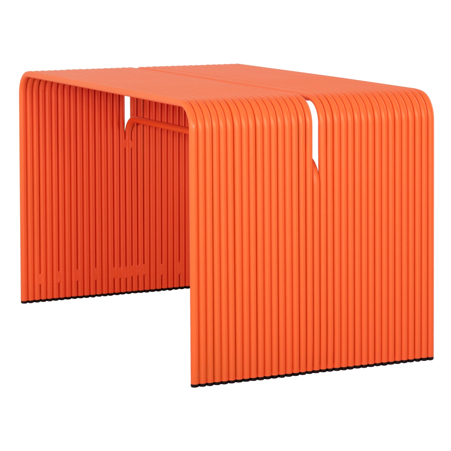 Алуминиева маса INTREPID оранжев цвят 121x70x70см