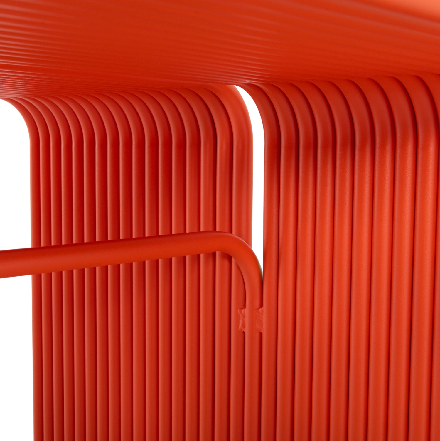 Алуминиева маса INTREPID оранжев цвят 121x70x70см