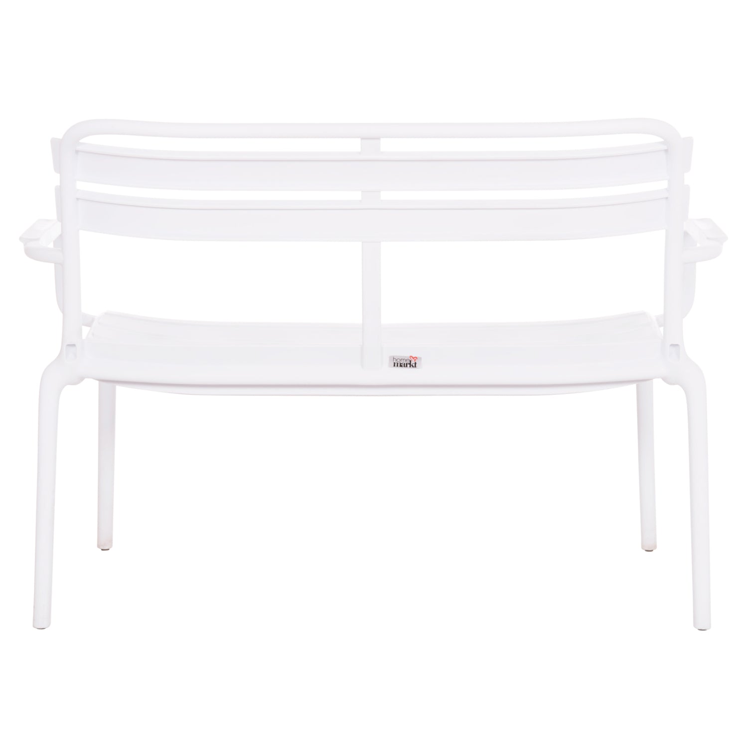 Полипропиленова пейка двуместна Кorver бяла 113x65x76см