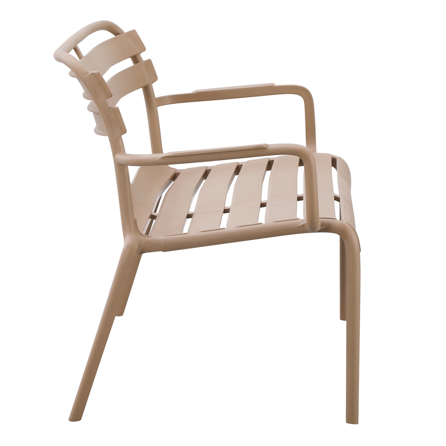 Полипропиленова пейка двойна Кorver капучино 113x65x76см