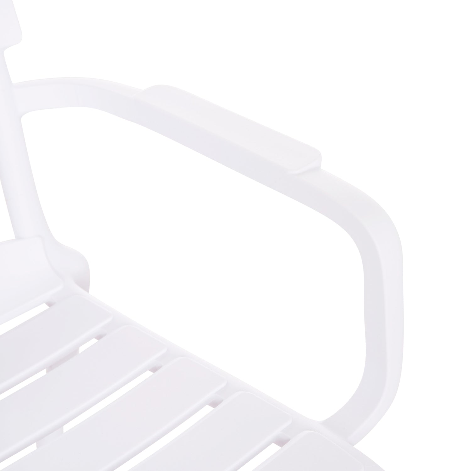 Градински стол KORVER полипропилен бял 63.5x65x76см