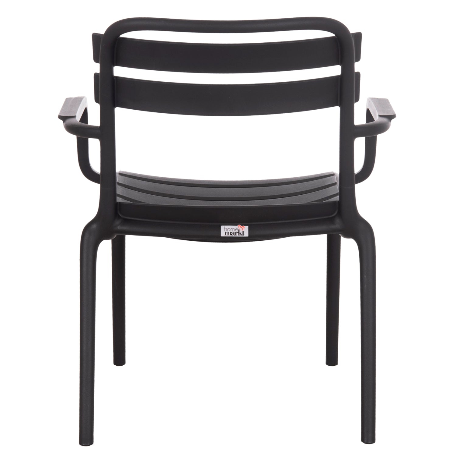 Градински стол KORVER полипропилен черен 63.5x65x76см