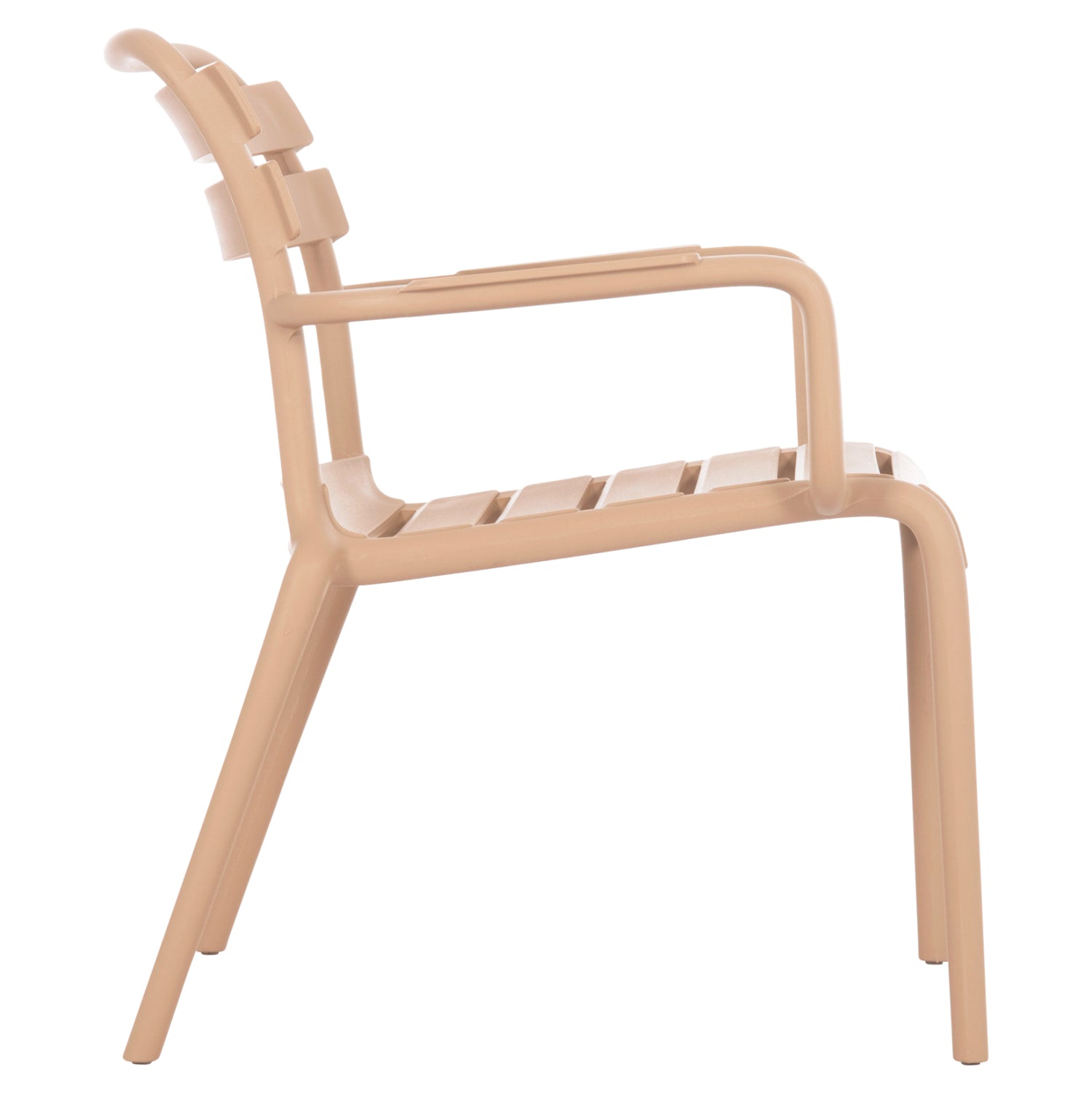 Градински стол KORVER полипропилен капучино 63.5x65x76см