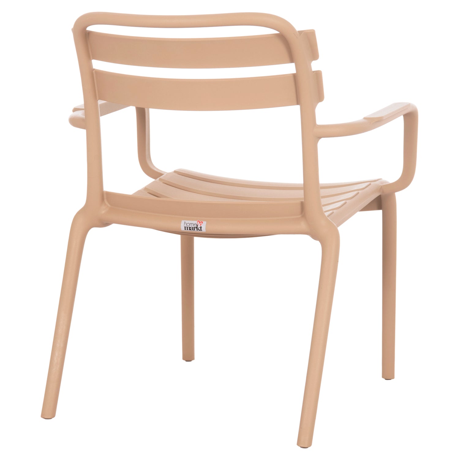 Градински стол KORVER полипропилен капучино 63.5x65x76см