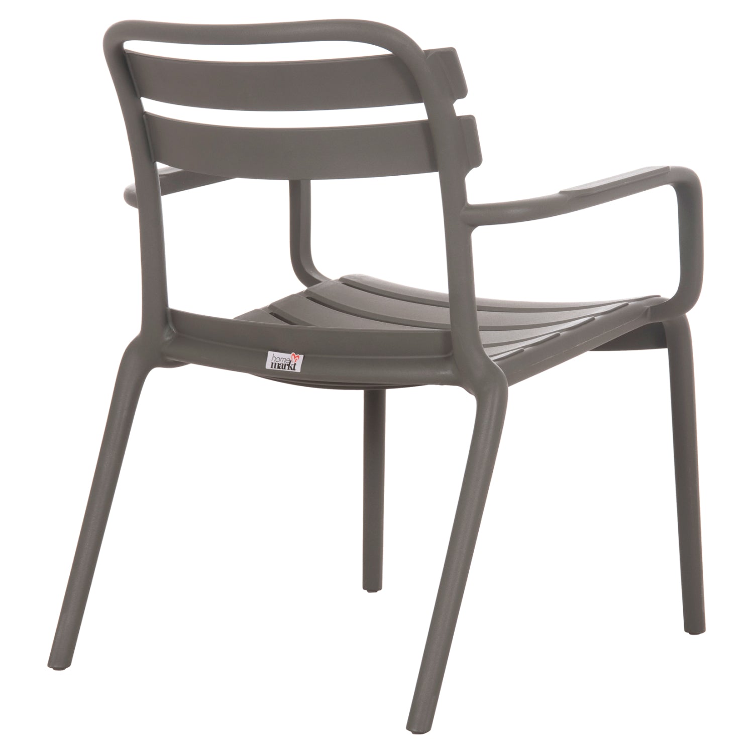 Градински стол KORVER полипропилен тъмно маслинено зелен, 63.5x65x76см