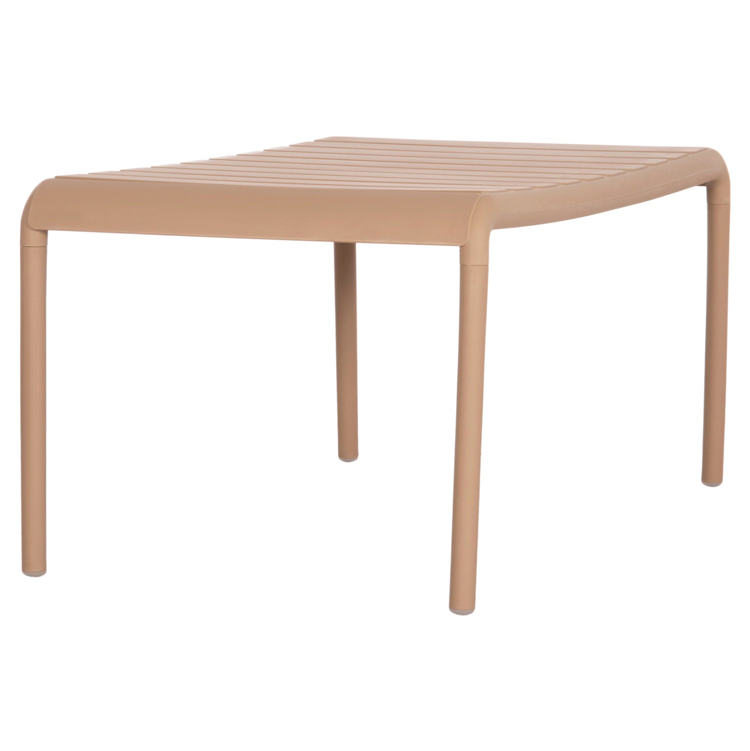 Ниска външна масичка за кафе Кorver полипропилен капучино 100x60x46см