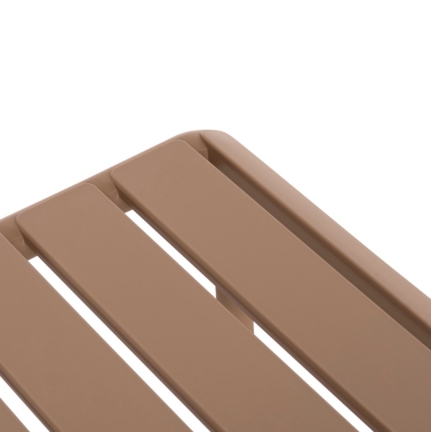 Ниска външна масичка за кафе Кorver полипропилен капучино 100x60x46см