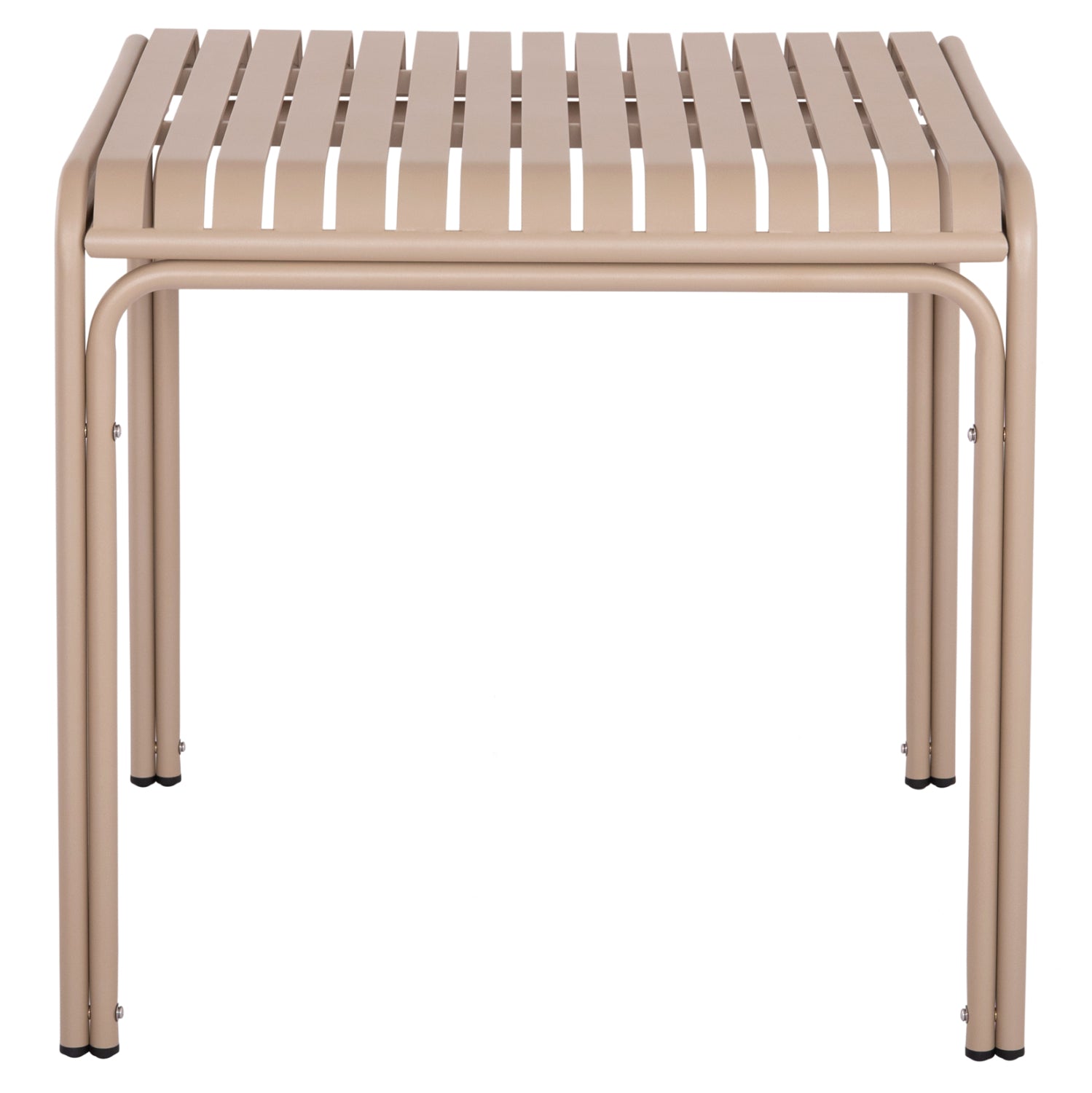 Алуминиева маса RACHEL цвят шампанско  80x80x76см