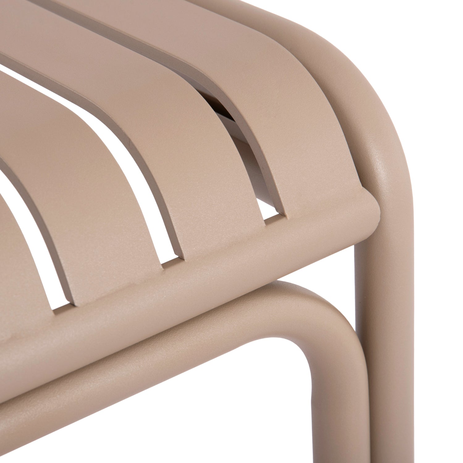 Алуминиева маса RACHEL цвят шампанско  80x80x76см