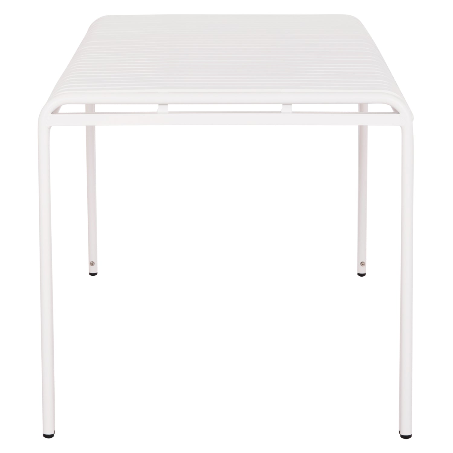 Алуминиева маса Rachel бял цвят  150x80x75см