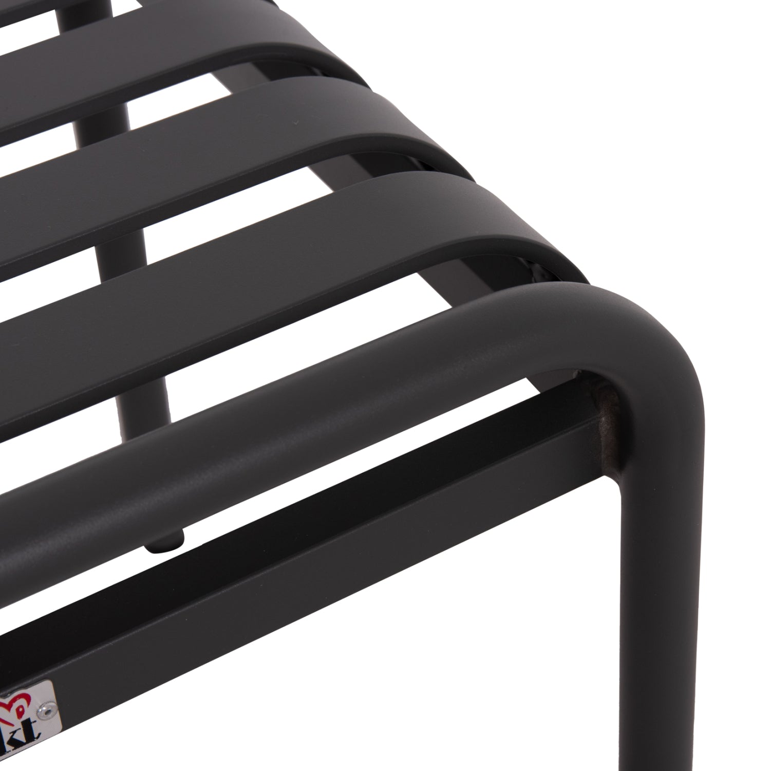 Алуминиева табуретка RACHEL сива 45x45x46см.