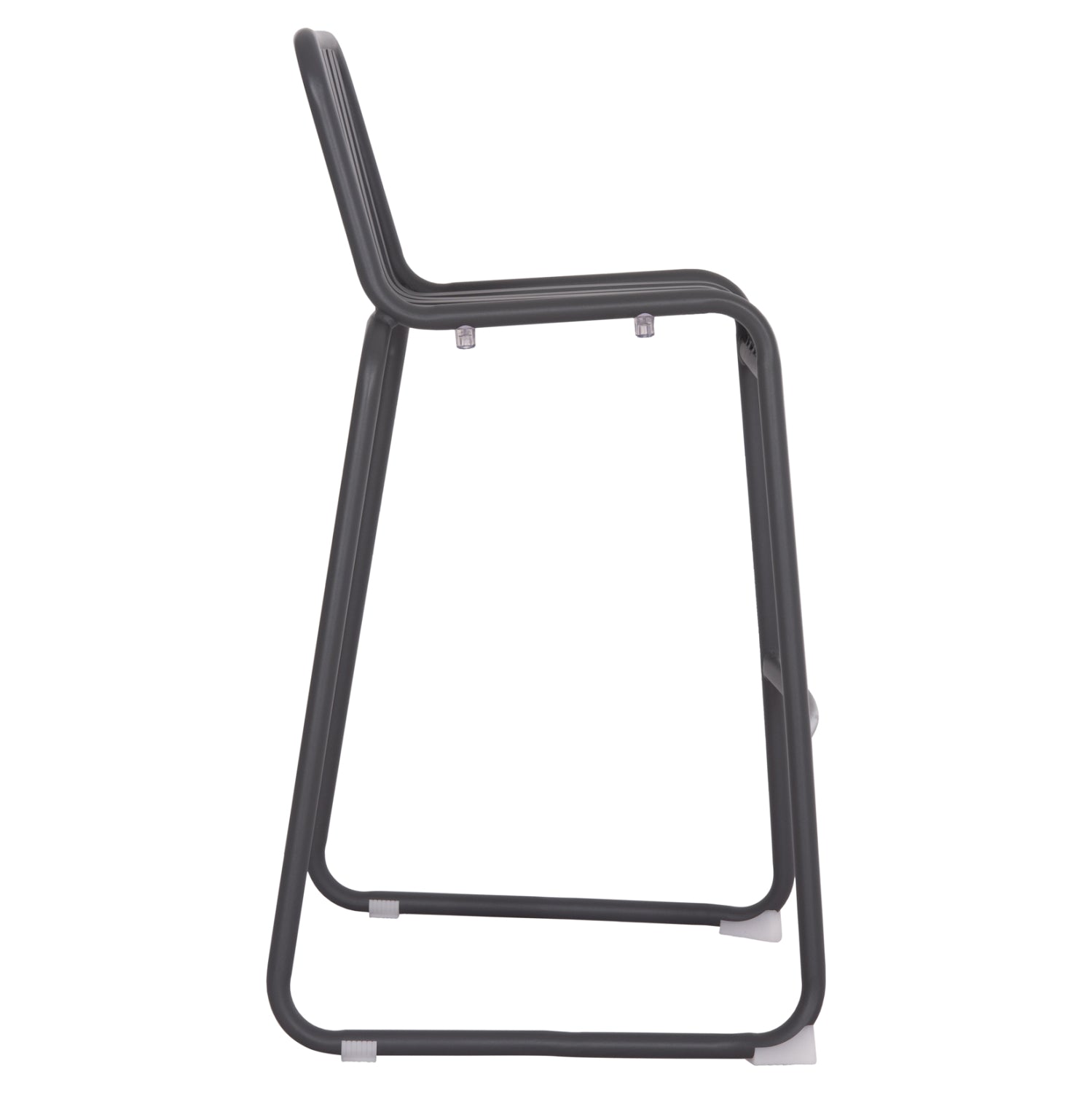 Алуминиев бар стол Rachel сив цвят 47x56.5x98.5см