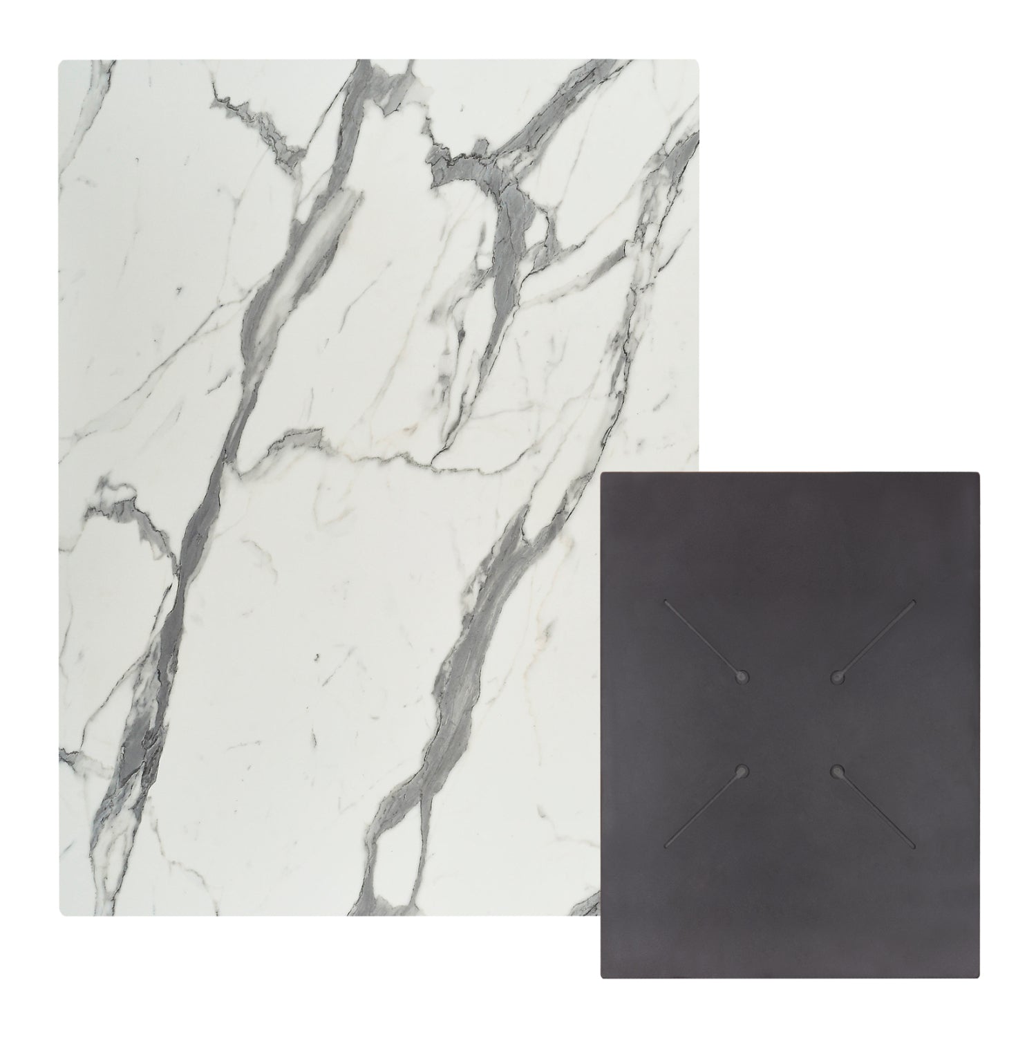 Плот  за маса HPL  бял цвят  60x80см