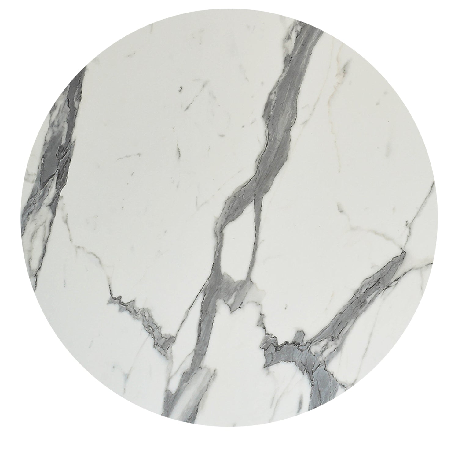 Плот за маса HPL кръг бял мрамор φ120см.