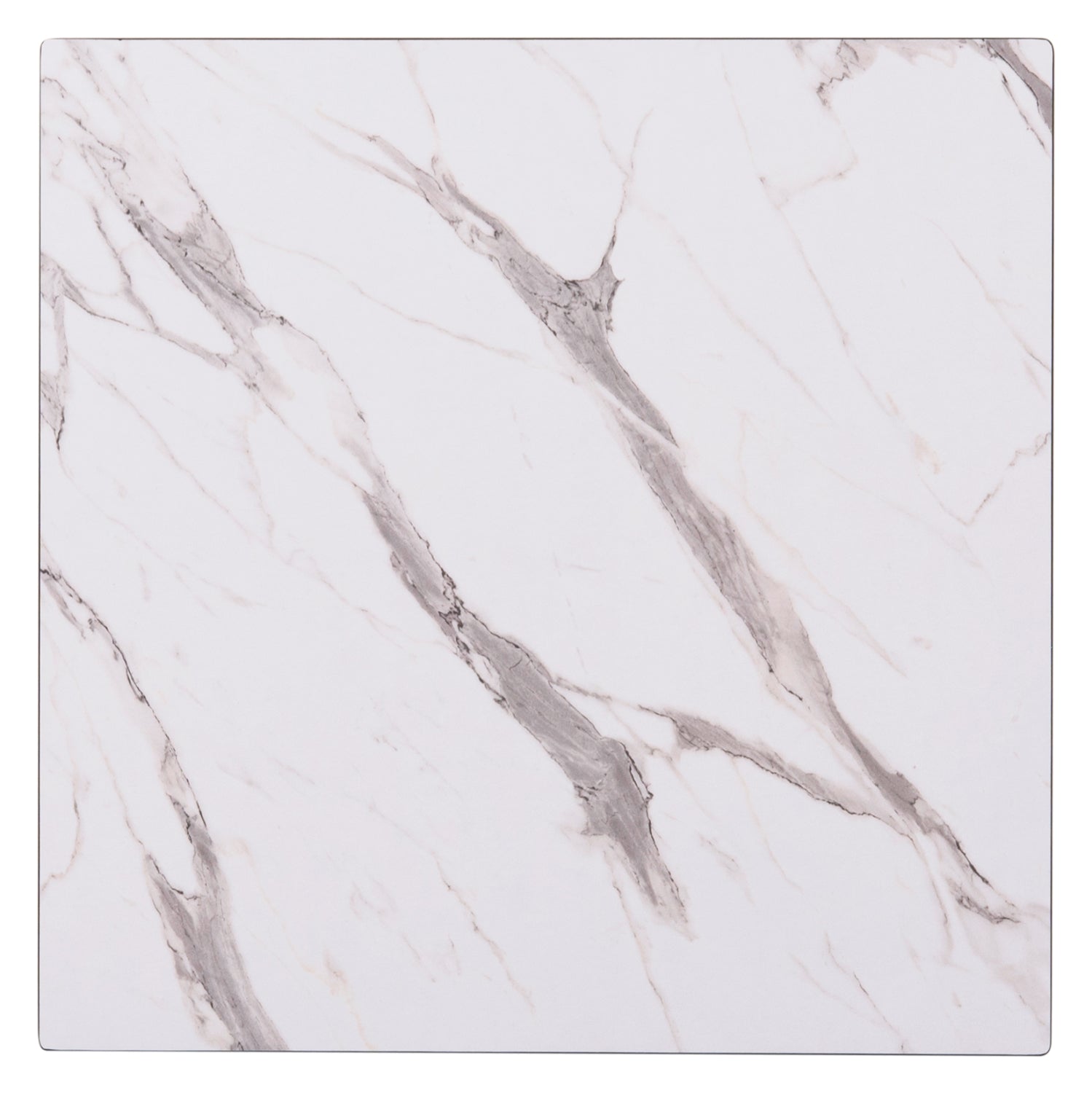 Плот за маса hpl гланц  цвят  бял мрамор 60x60x15см