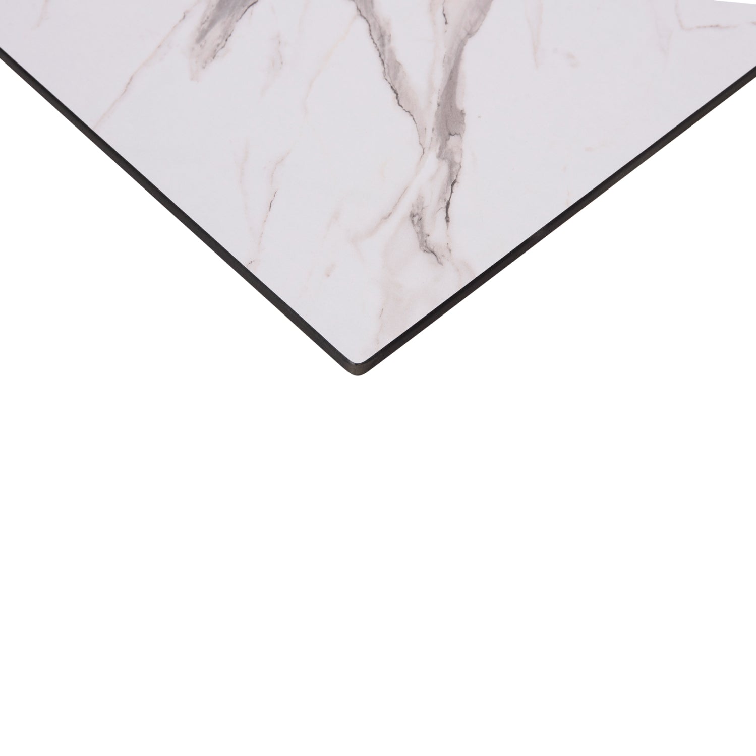 Плот за маса hpl гланц  цвят  бял мрамор 60x60x15см