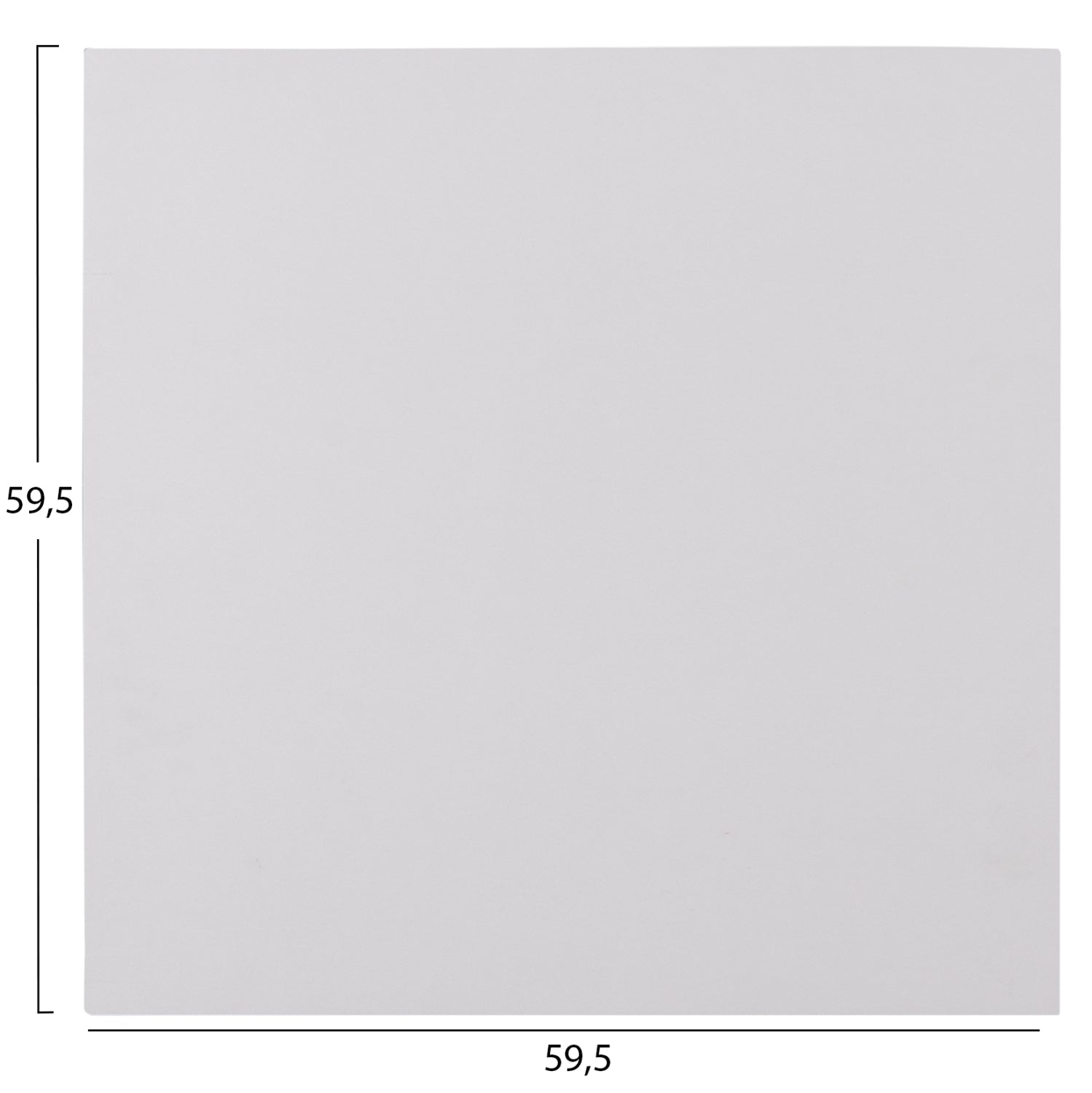 Hpl плот за маса бял, компактен, 59.5x59.5x15см
