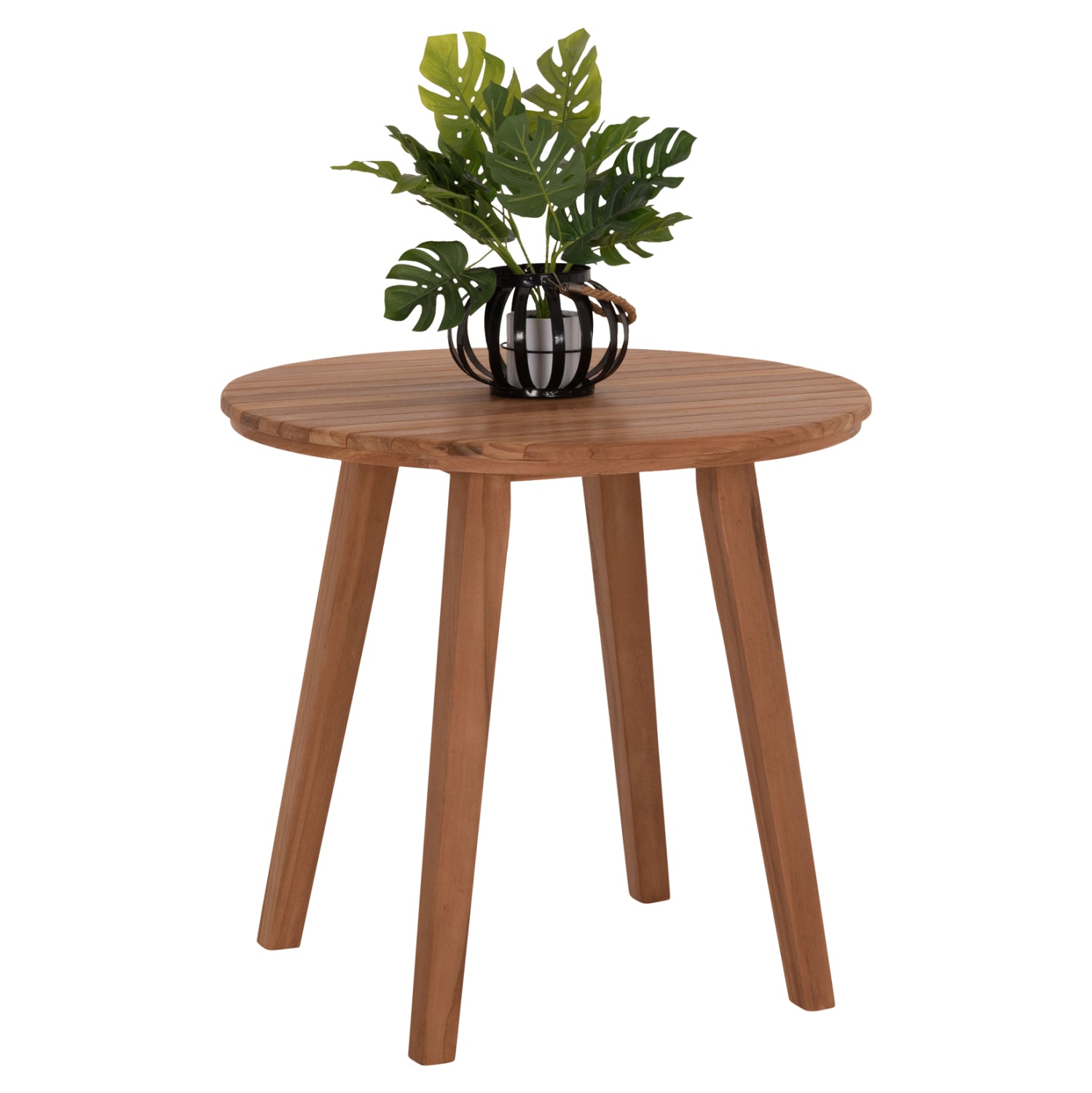 Кръгла трапезна маса  DANTE  тиково дърво φ80x75cm.