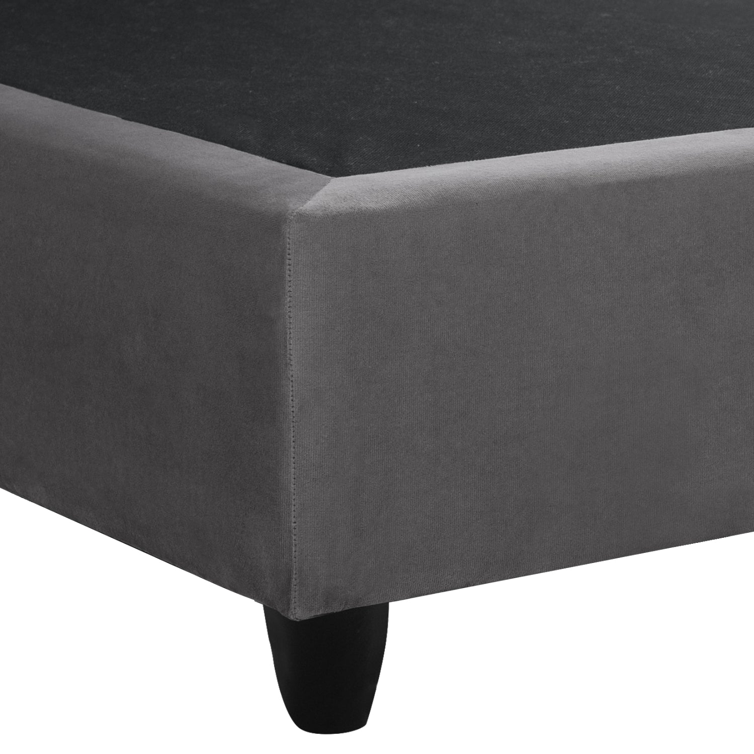 МАЛЕНА СИВО КАДИФЕНО ЛЕГЛО ЗА МАТРАК 150х200см.