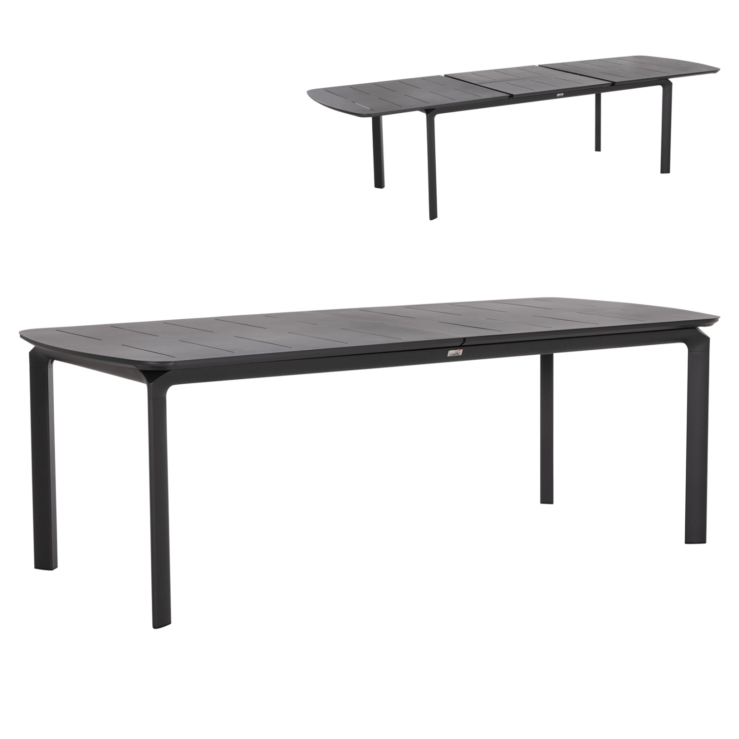 Разтегляема трапезарна маса Sympo сив алуминий 220-300x100x75всм.