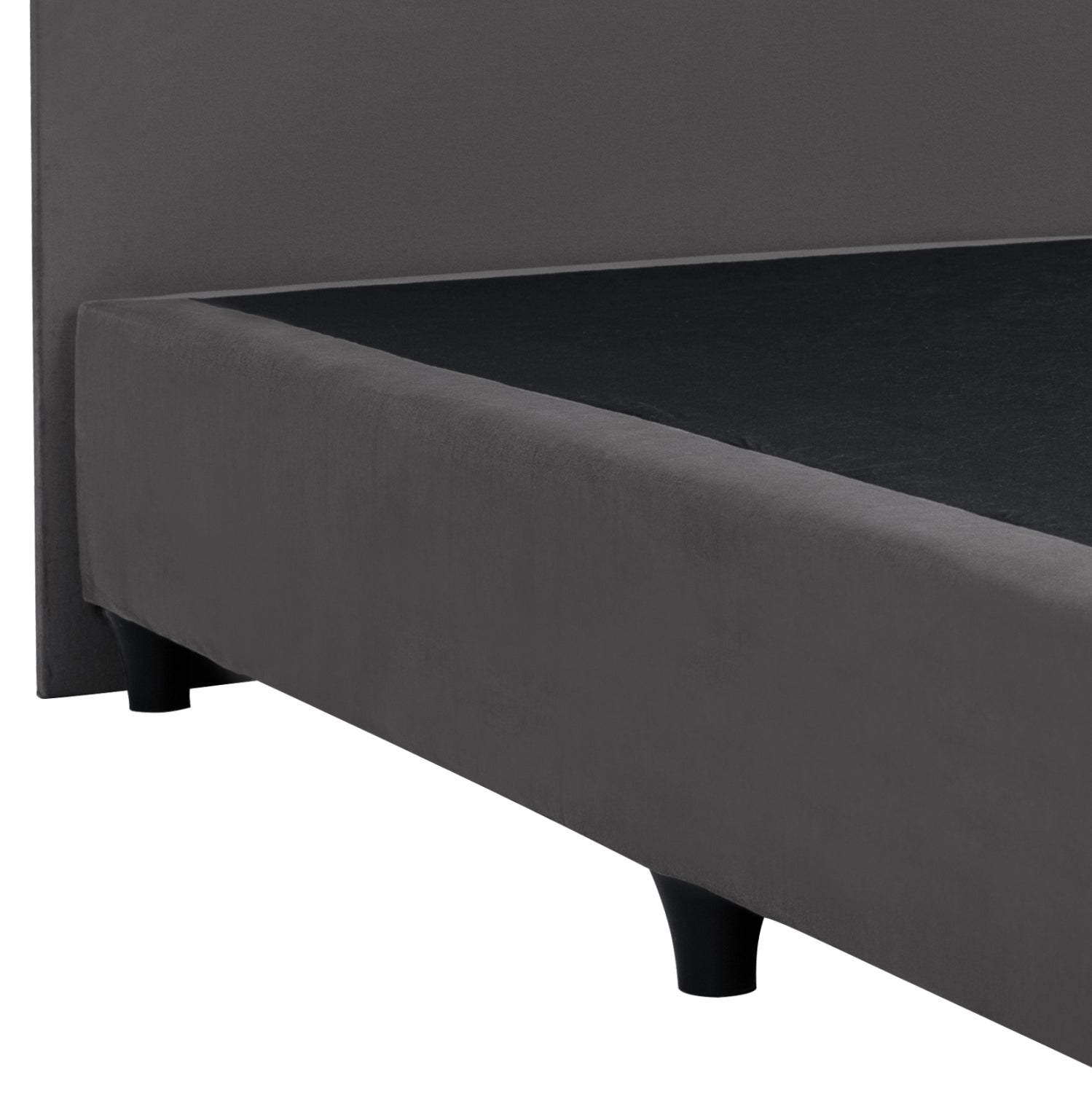 Легло Малена кадифе сив цвят 120x200 см