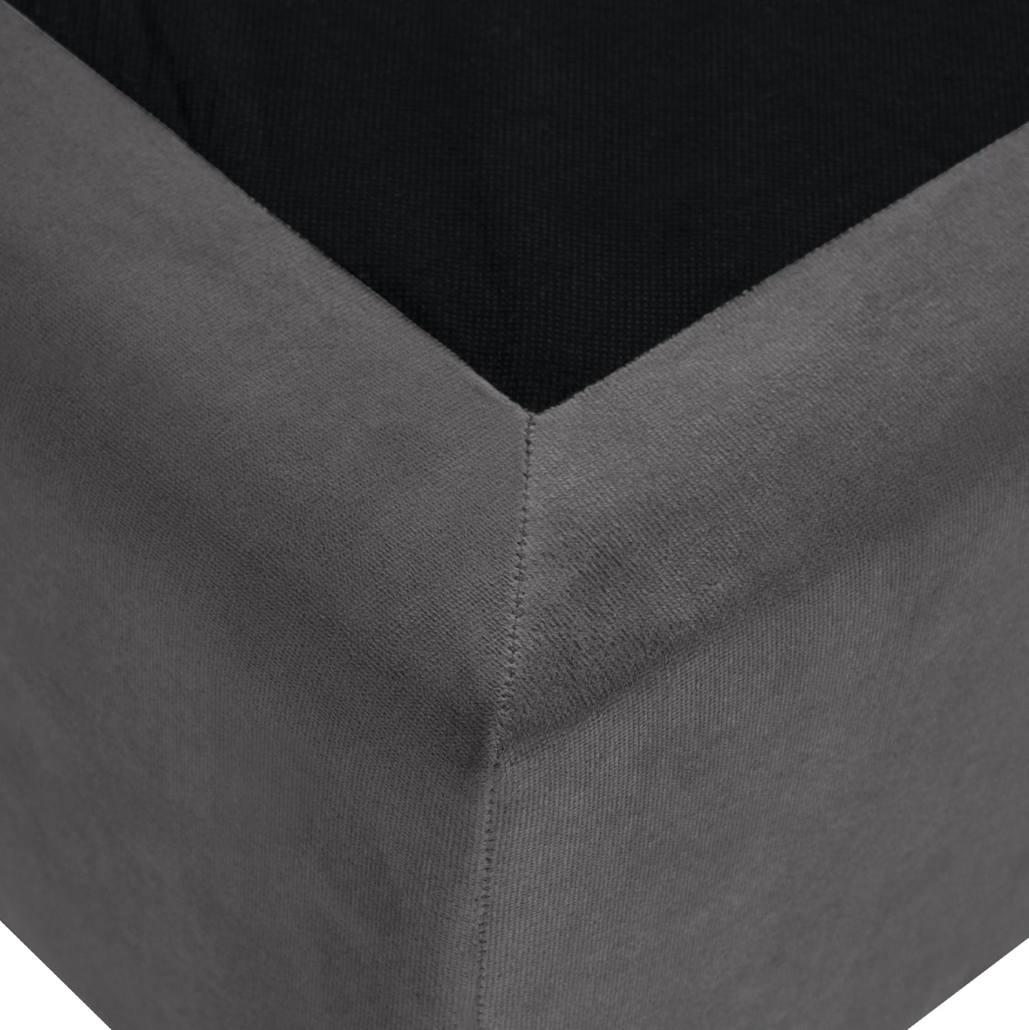 Легло Малена кадифе сив цвят 120x200 см